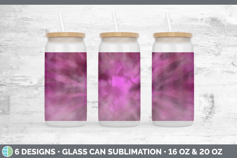 pink-tie-dye-glass-can-sublimation-beer-mason-jar