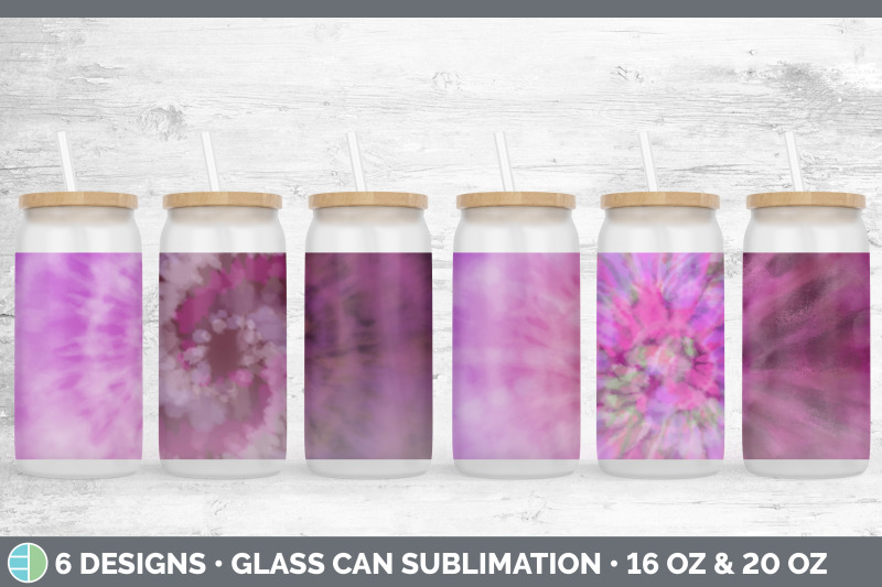 pink-tie-dye-glass-can-sublimation-beer-mason-jar