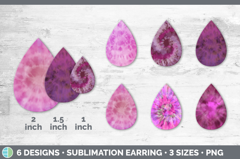 pink-tie-dye-teardrop-earring-sublimation-designs-bundle