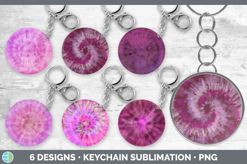 pink-tie-dye-keychain-bundle-keyring-sublimation-designs