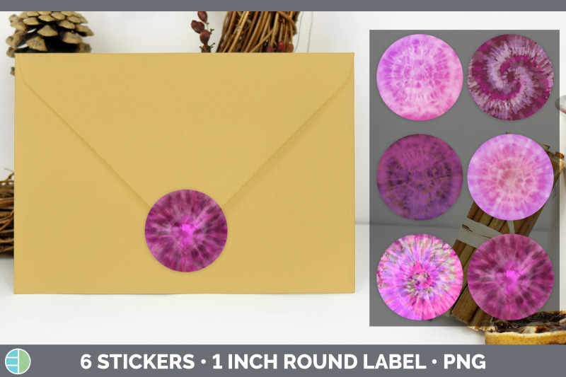 pink-tie-dye-stickers-sticker-1in-round-labels-png-designs