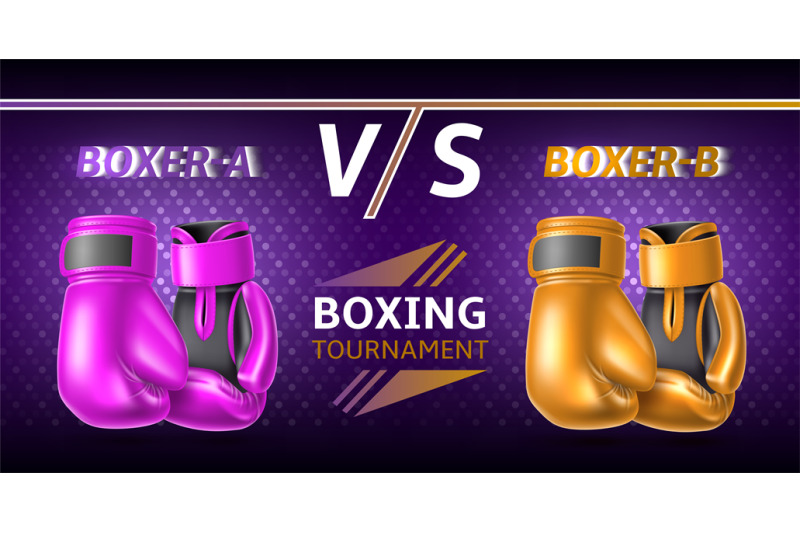 boxing-gloves-poster-realistic-fight-sport-accessories-vs-banner-di