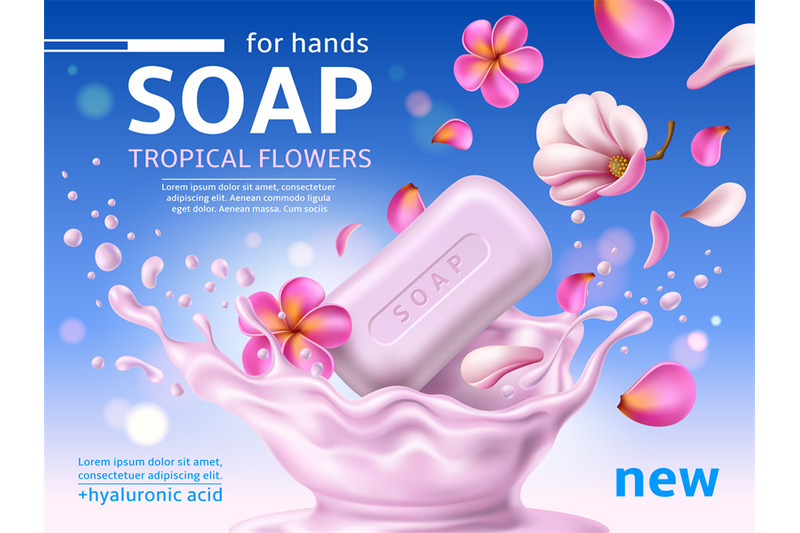 soap-bar-poster-realistic-pink-flowers-and-splash-with-bath-cosmetic