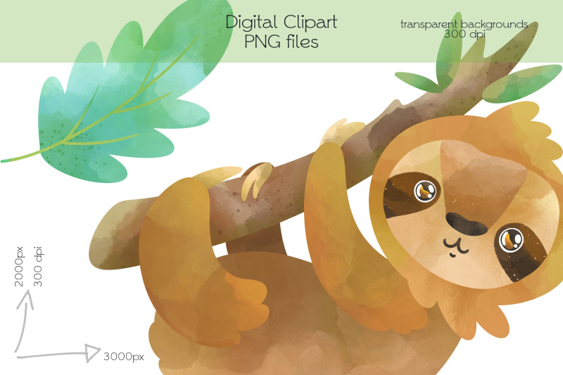 sloth-clipart-png-files