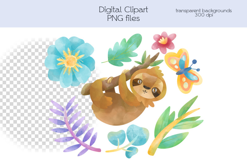 sloth-clipart-png-files