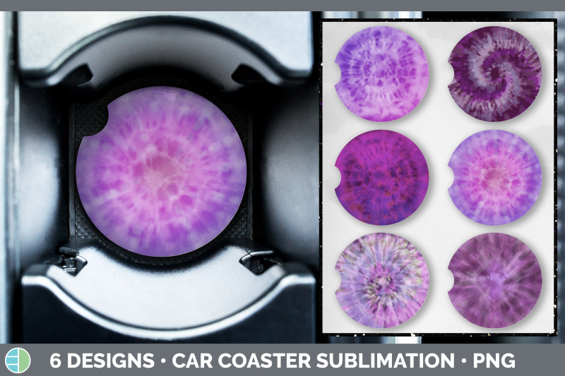 purple-tie-dye-car-coaster-sublimation-designs-bundle