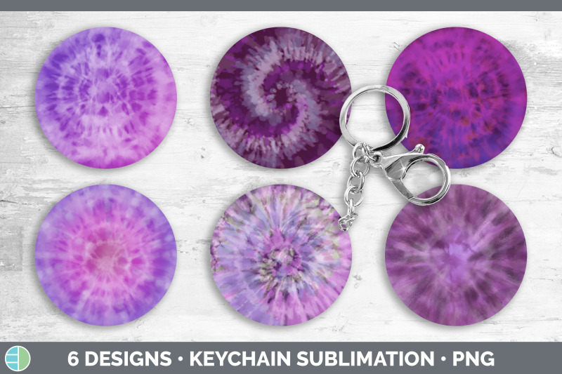 purple-tie-dye-keychain-bundle-keyring-sublimation-designs