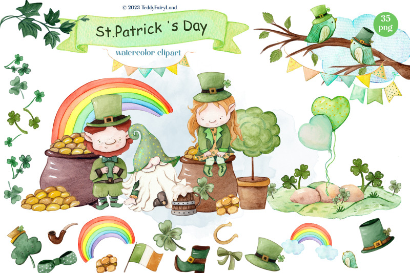 st-patricks-day-watercolor-clipart