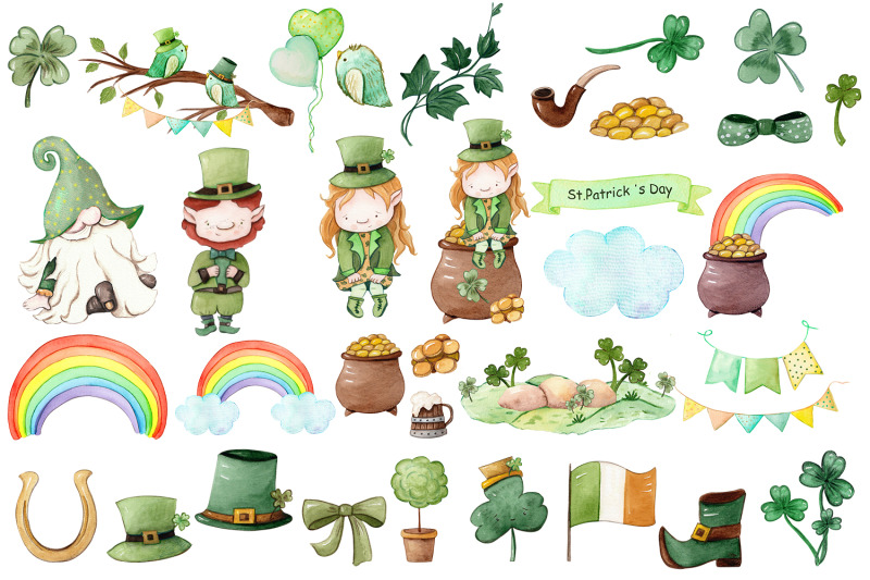 st-patricks-day-watercolor-clipart