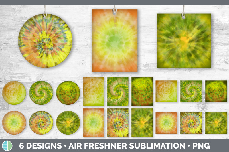 yellow-tie-dye-air-freshener-sublimation-designs-bundle