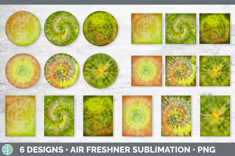 yellow-tie-dye-air-freshener-sublimation-designs-bundle