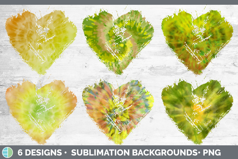 yellow-tie-dye-heart-distressed-clipart