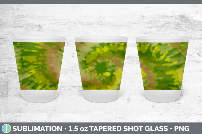 yellow-tie-dye-shot-glass-sublimation-shot-glass-1-5oz-tapered