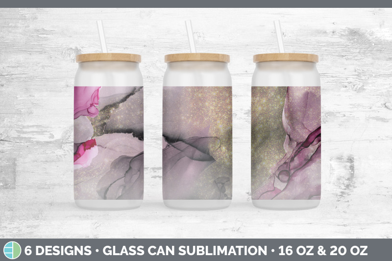 pink-alcohol-ink-glass-can-sublimation-beer-mason-jar