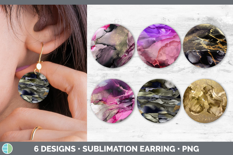 pink-alcohol-ink-round-earring-sublimation-designs-bundle