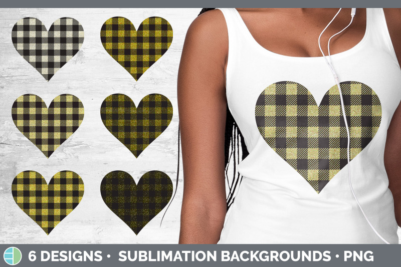 yellow-buffalo-plaid-hearts-clipart