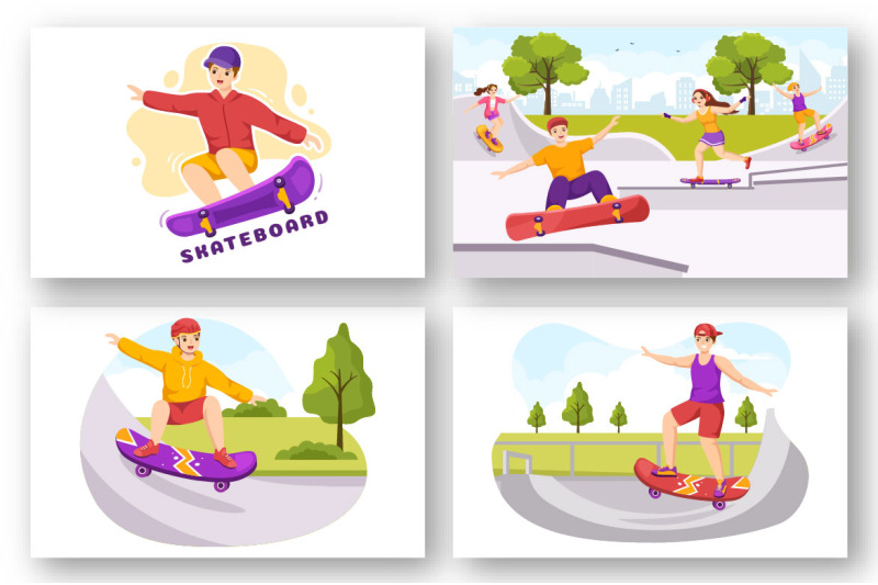 14-skateboard-sport-illustration