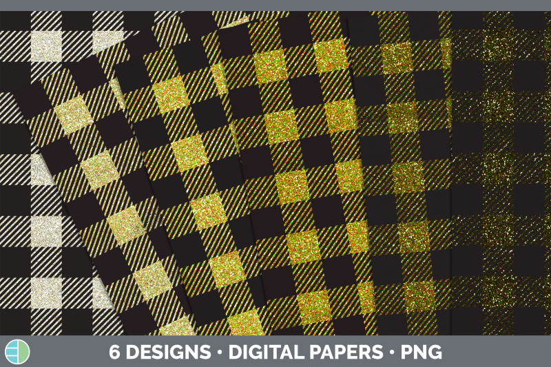 yellow-buffalo-plaid-backgrounds-digital-scrapbook-papers