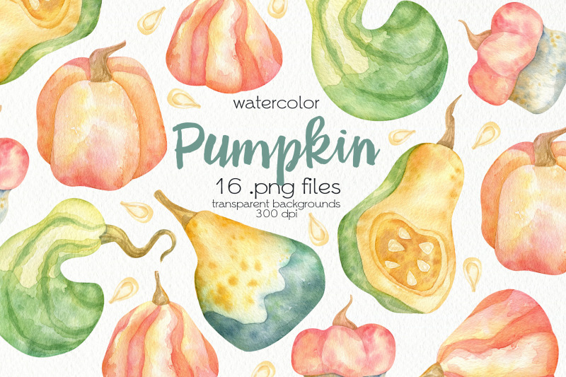 watercolor-pumpkin-clipart-png-files