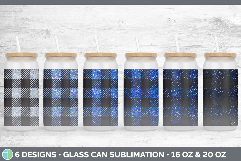 blue-buffalo-plaid-glass-can-sublimation-beer-mason-jar