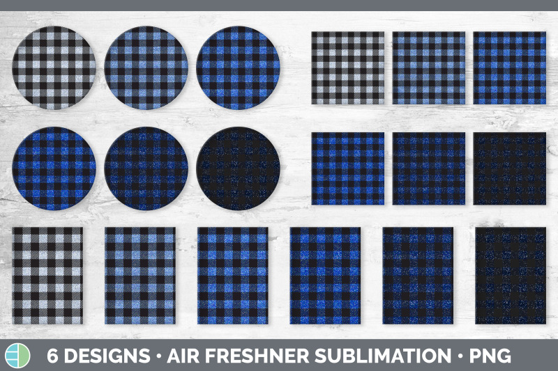 blue-buffalo-plaid-air-freshener-sublimation-designs-bundle