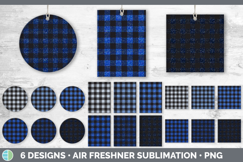 blue-buffalo-plaid-air-freshener-sublimation-designs-bundle