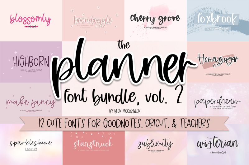 planner-font-bundle-volume-2