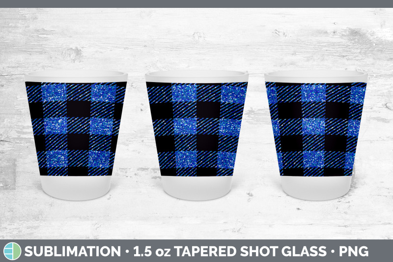 blue-buffalo-plaid-shot-glass-sublimation-shot-glass-1-5oz-tapered