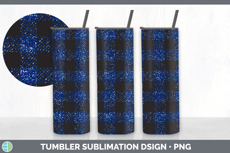 blue-buffalo-plaid-tumbler-sublimation-bundle