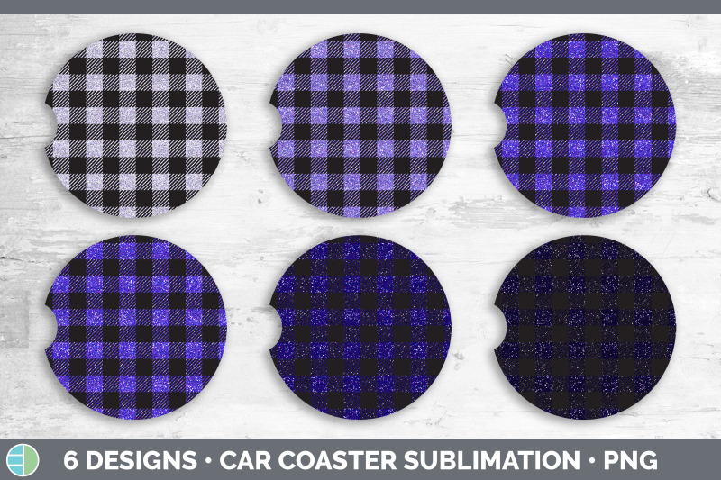 purple-buffalo-plaid-car-coaster-sublimation-designs-bundle