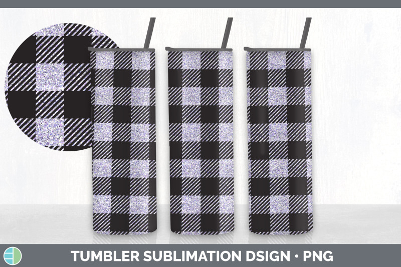 purple-buffalo-plaid-tumbler-sublimation-bundle