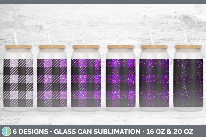 pink-buffalo-plaid-glass-can-sublimation-beer-mason-jar