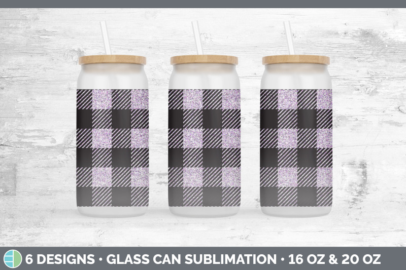 pink-buffalo-plaid-glass-can-sublimation-beer-mason-jar