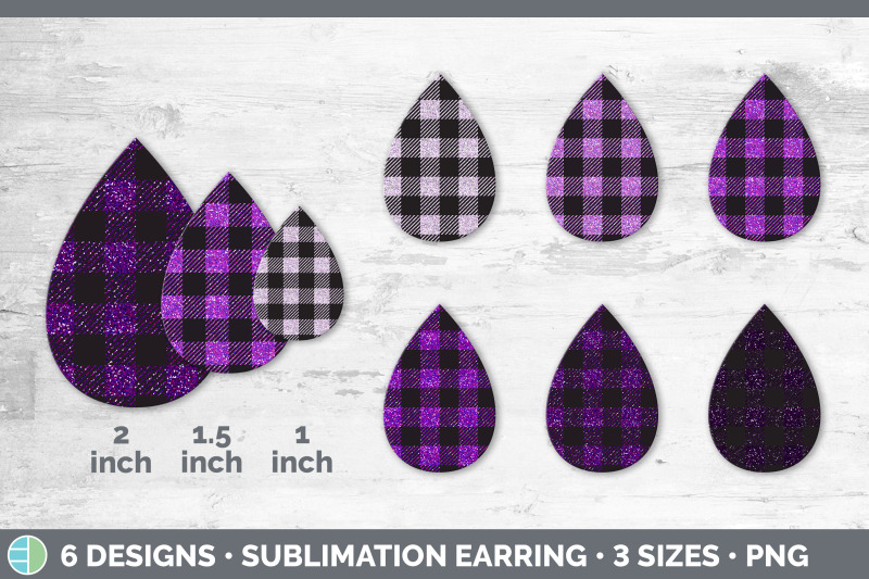 pink-buffalo-plaid-teardrop-earring-sublimation-designs-bundle