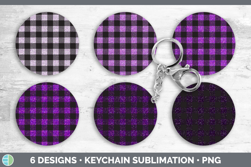 pink-buffalo-plaid-keychain-bundle-keyring-sublimation-designs