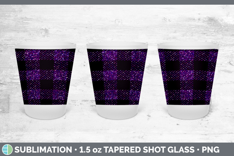 pink-buffalo-plaid-shot-glass-sublimation-shot-glass-1-5oz-tapered