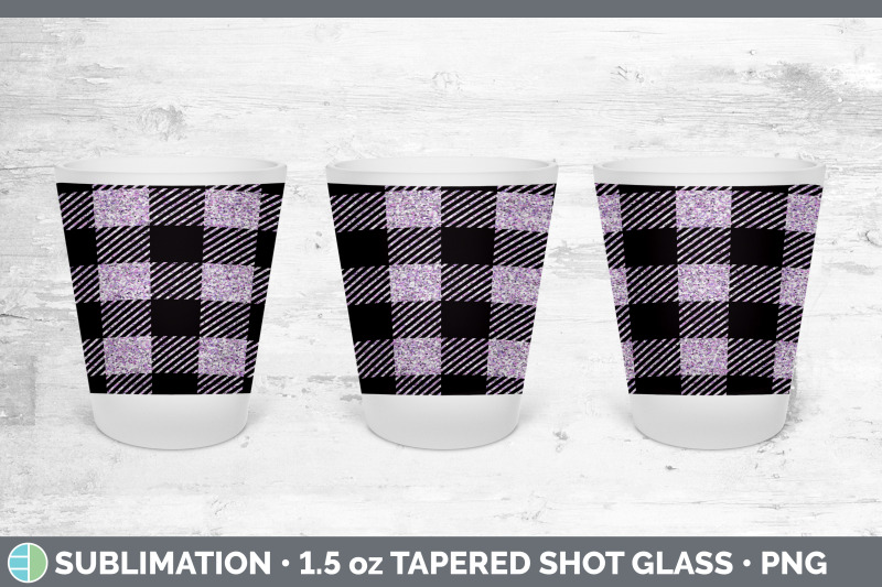 pink-buffalo-plaid-shot-glass-sublimation-shot-glass-1-5oz-tapered