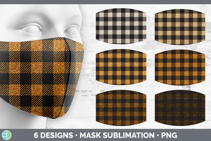 orange-buffalo-plaid-mask-sublimation-bundle-face-mask-designs