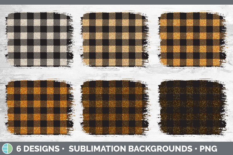 orange-buffalo-plaid-distressed-sublimation-background-panel