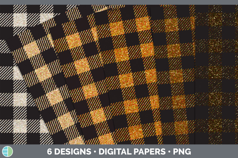 orange-buffalo-plaid-backgrounds-digital-scrapbook-papers