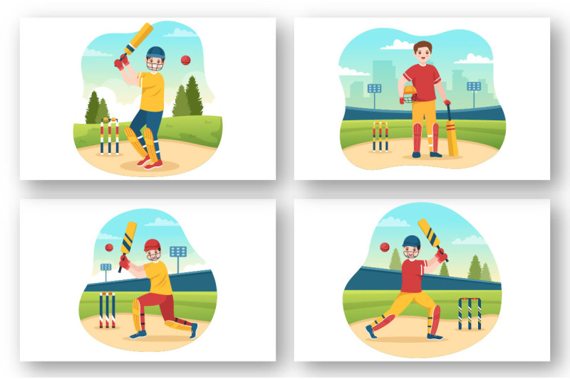 13-cricket-sport-illustration