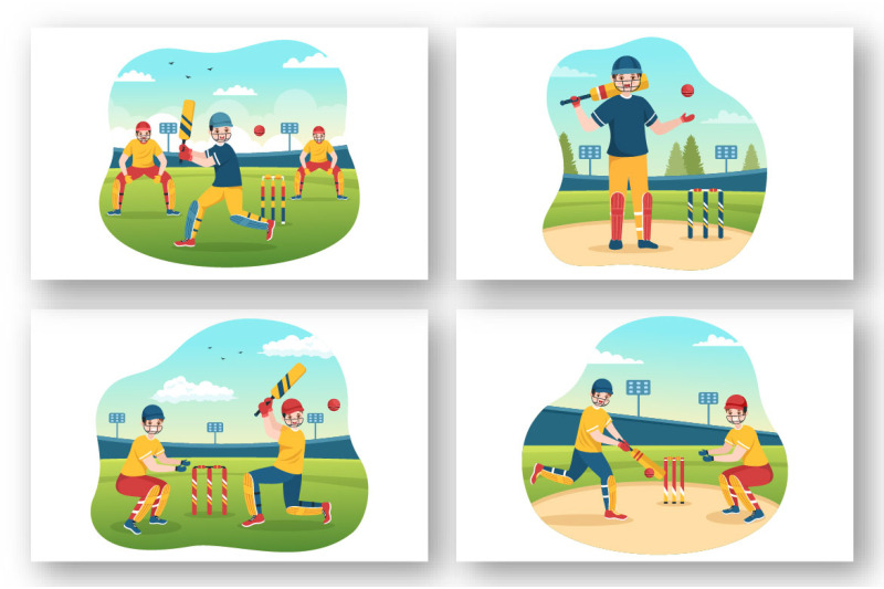 13-cricket-sport-illustration