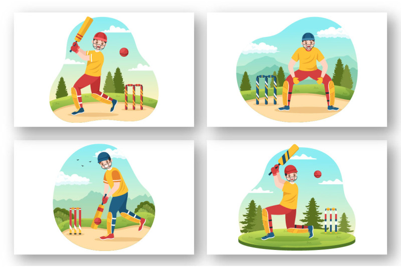 13-cricket-sport-illustration