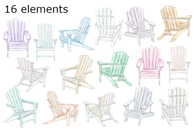 adirondack-chair-watercolor-clipart