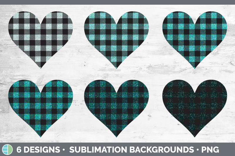 teal-buffalo-plaid-hearts-clipart