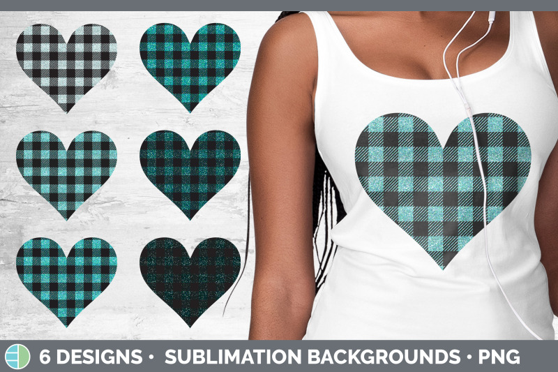 teal-buffalo-plaid-hearts-clipart