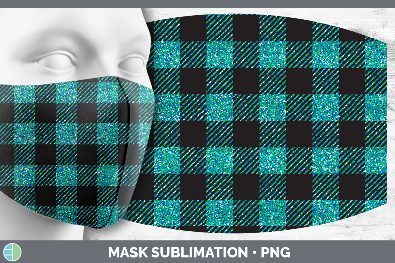 teal-buffalo-plaid-mask-sublimation-bundle-face-mask-designs