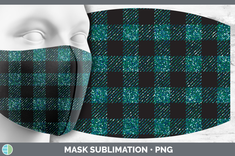 teal-buffalo-plaid-mask-sublimation-bundle-face-mask-designs