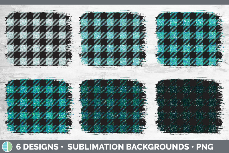 teal-buffalo-plaid-distressed-sublimation-background-panel