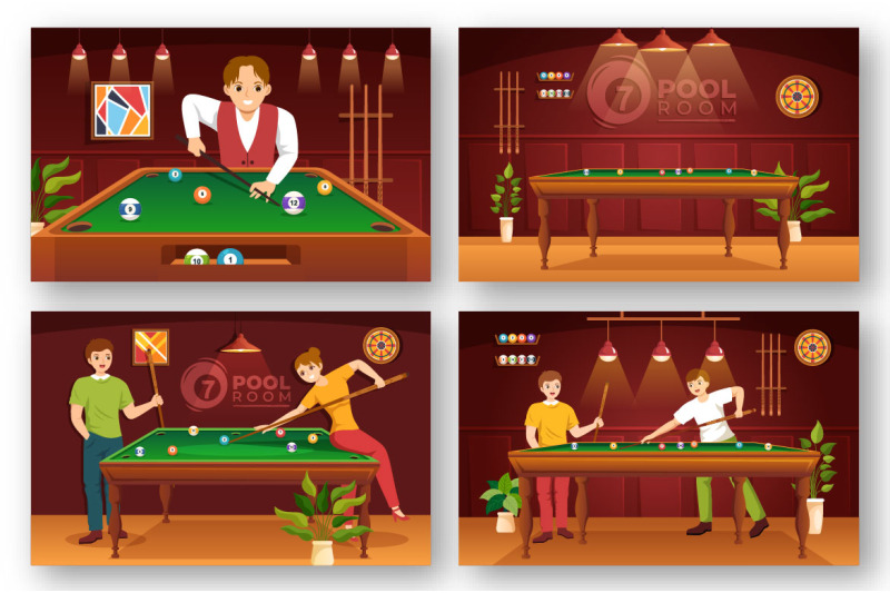 12-billiards-game-illustration